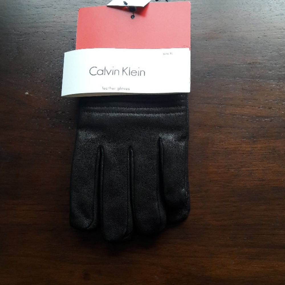 Calvin Klein Leather Gloves